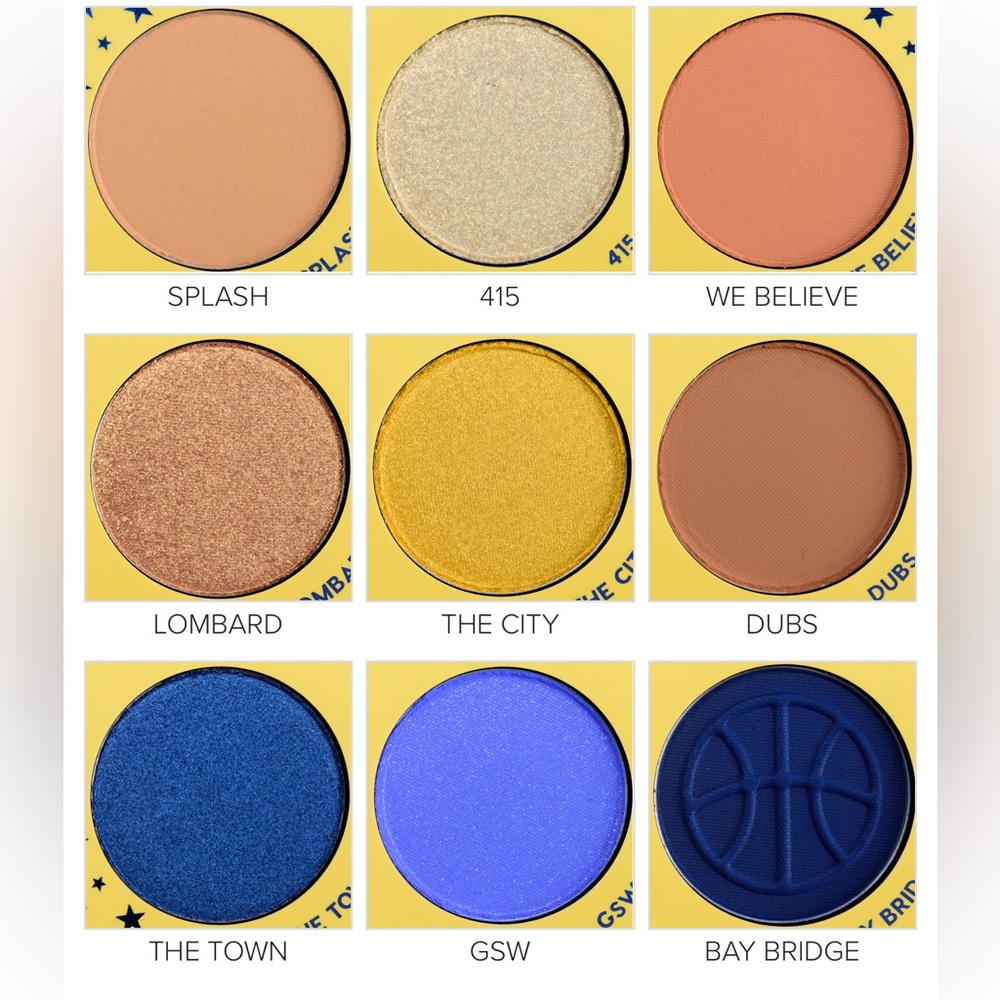 Price FIRM New Golden State Warrior Eye Shadow Palette - Picture 4 of 7